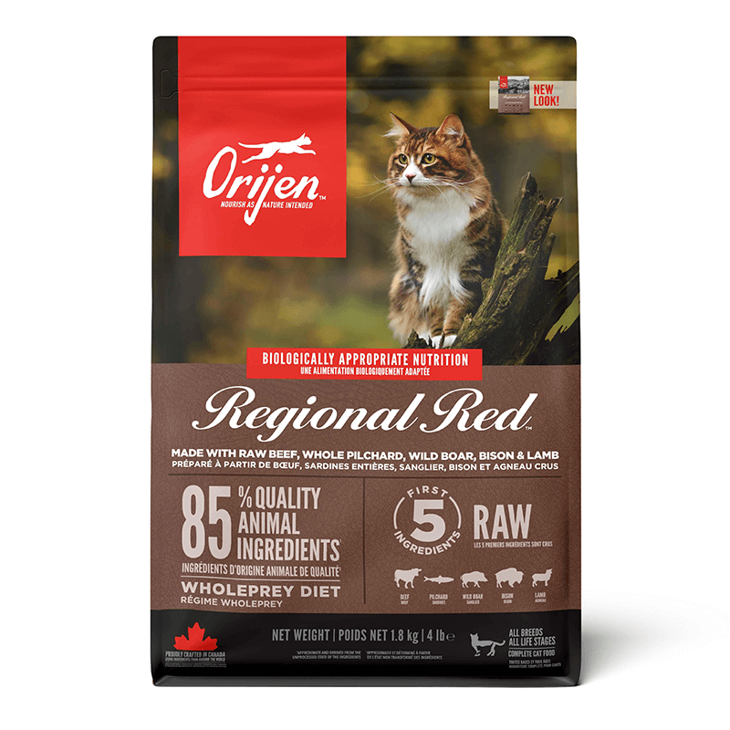 Orijen Regional Red Yetişkin Tahılsız Kedi Maması 1,8 Kg.