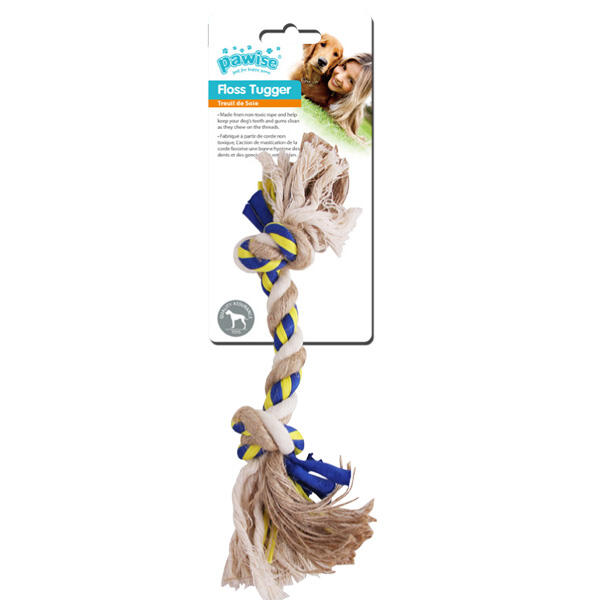 Pawise Floss Tugger 2 Düğümlü Diş İpi Köpek Oyuncağı 34 cm - 1