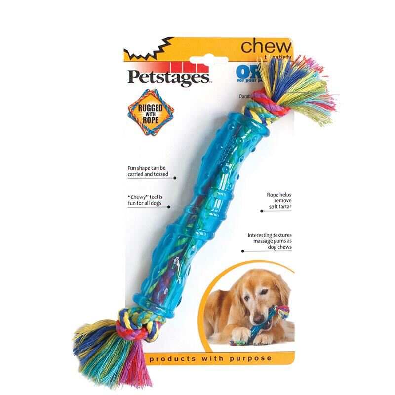 Petstages Orka Stick Büyük Irk Köpekler İçin Diş İpli Kauçuk Köpek Oyuncağı