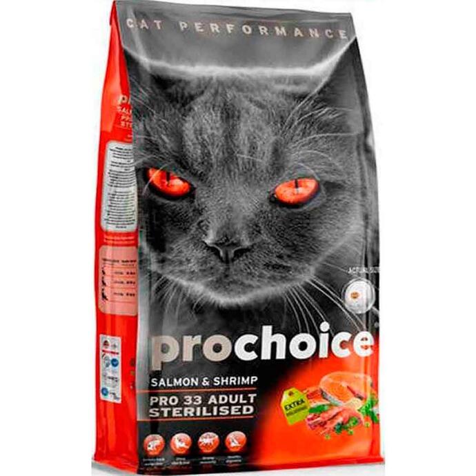 PROCHOİCE 33 STERİLİSED SOMONLU KEDİ MAMASI 2 KG. - 1