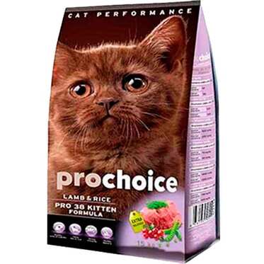 PROCHOİCE KUZULU PİRİNÇLİ YAVRU KEDİ MAMASI 2 KG.