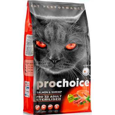 PROCHOİCE PRO33 KISIR SOMONLU KEDİ MAMASI 15 KG.