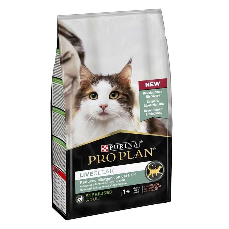 Pro Plan LiveClear Somonlu Alerjen Azaltan Kısırlaştırılmış Kedi Maması 1,4 Kg. - 1