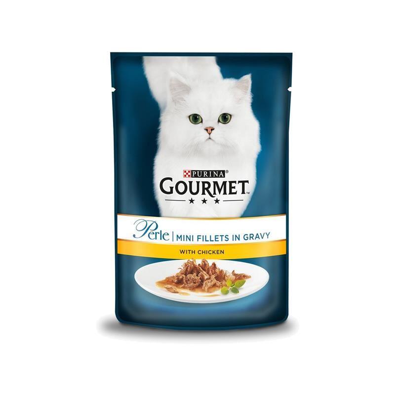 Purina Gourmet Perle Izgara Tavuklu Yaş Kedi Maması 85 Gr. - 1