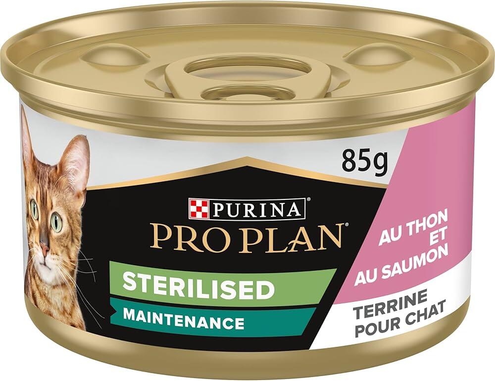 Pro Plan Somonlu ve Ton Balıklı Kısırlaştırılmış Kedi Konservesi 85gr - 1