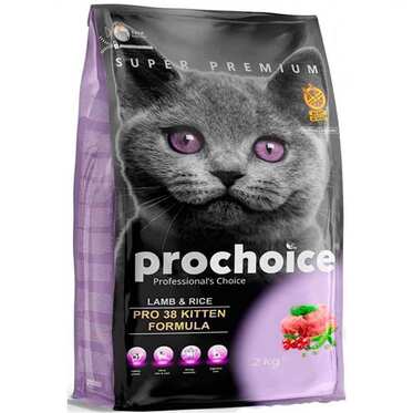 PROCHOİCE PRO 38 KUZULU PİRİNÇLİ YAVRU KEDİ MAMASI 15 KG.