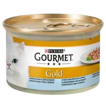 Gourmet Gold Ispanak Soslu Okyanus Balıklı 85 gr.