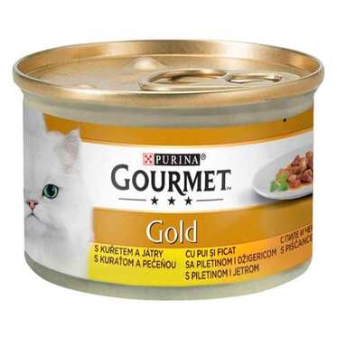 Gourmet Gold Tavuk Ve Ciğerli Kedi Konservesi 85 Gr.