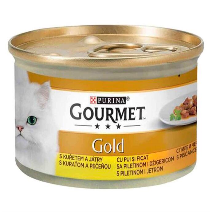 Gourmet Gold Tavuk Ve Ciğerli Kedi Konservesi 85 Gr. - 1