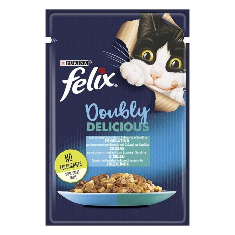 Purina Felix Çifte Lezzet Somon Alabalıklı Kedi Konservesi 85 Gr. - 1