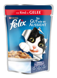 Purina Felix Sığır Etli Kedi Maması 85 Gr. (1)