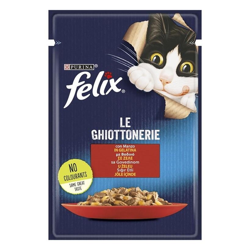 Purina Felix Sığır Etli Kedi Maması 85 Gr. - 1