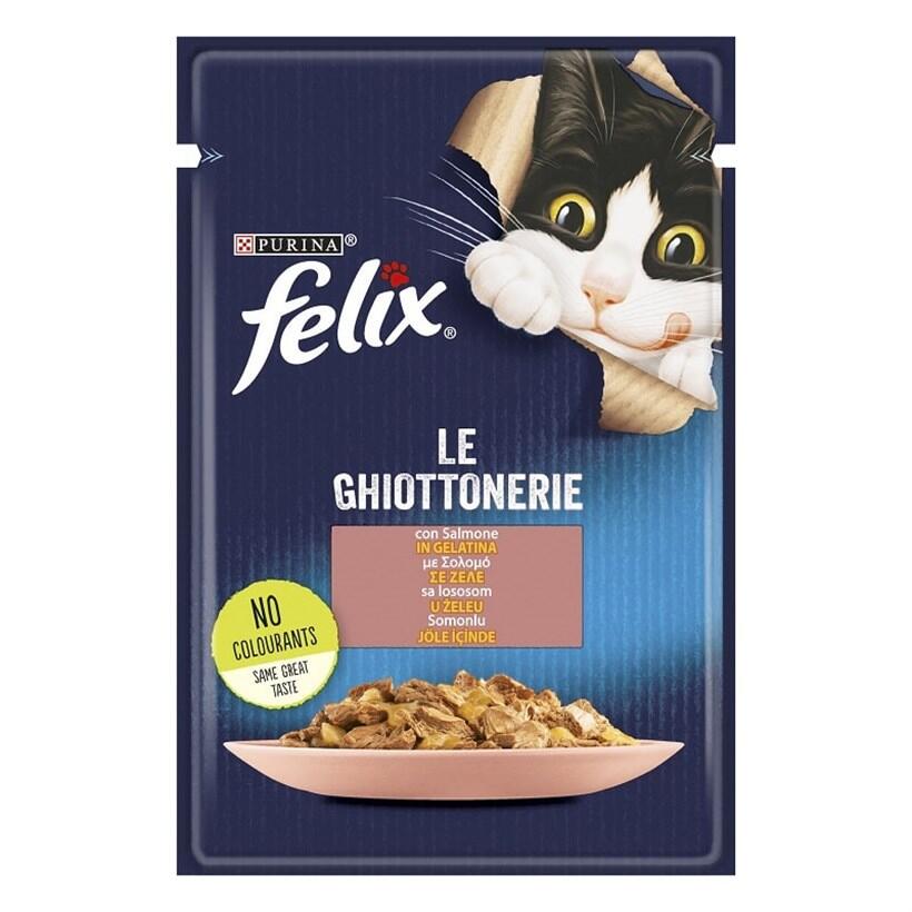 Purina Felix Somonlu Kedi Yaş Maması 85Gr. - 1
