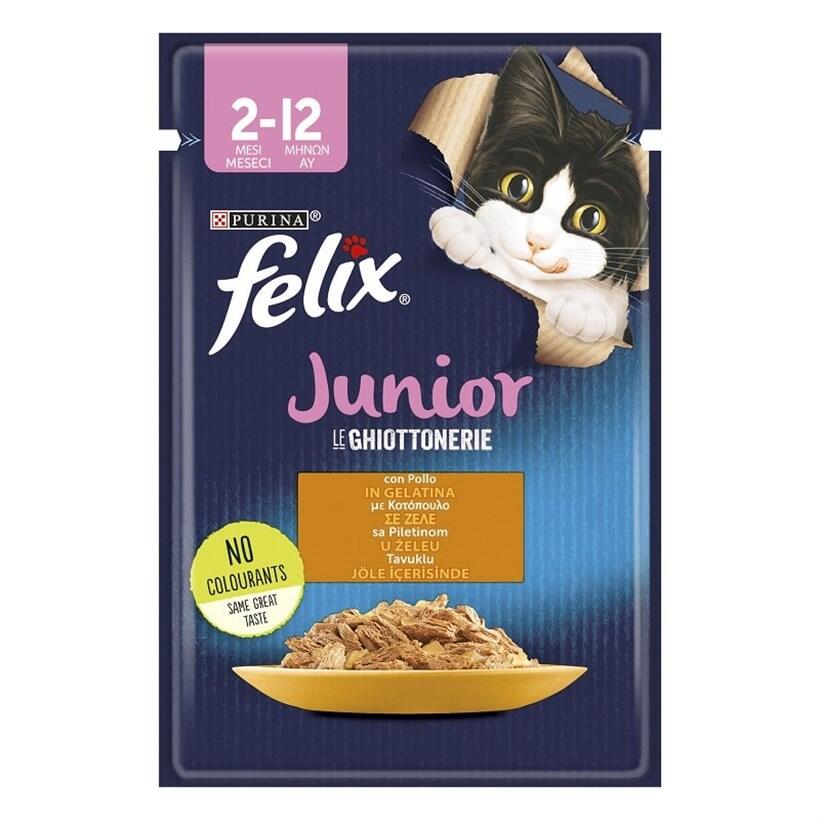 Purina Felix Tavuklu Yavru Kedi Yaş Maması 85Gr. - 1