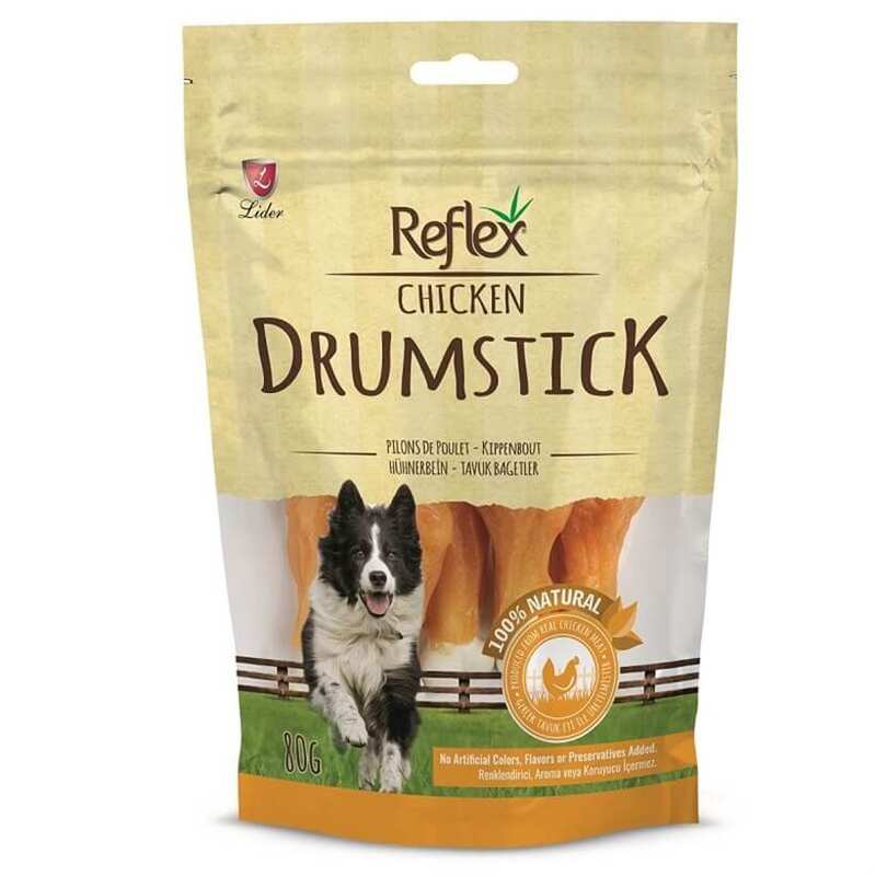 Reflex Drumstick Tavuklu Bağet Köpek Ödül Maması 80 Gr.