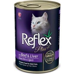 Reflex Plus Biftek Ve Ciğerli Kedi Konserve Sos İçinde Et Parçacıklı 400 Gr. - 2