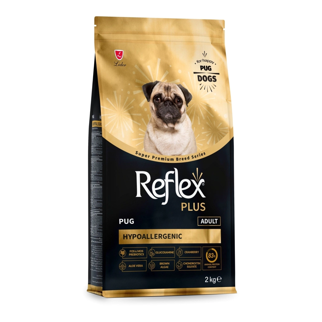 Reflex Plus Hipoalerjenik Pug Yetişkin Köpek Maması 2kg - 1