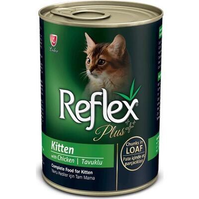 Reflex Plus Kitten Tavuklu Konserve Yavru Kedi Maması 400 Gr. - 1