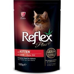 Reflex Plus Kuzu Etli Pounch Yavru Kedi Konservesi 100 Gr. (1)