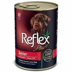 Reflex Plus Kuzulu Parça Etli Yavru Köpek Konservesi 400 Gr. (1)