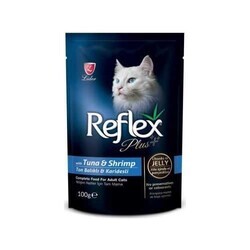 Reflex Plus Pouch Jelly Tuna Ve Karidesli Kedi Yaş Mama 100 Gr. (1)