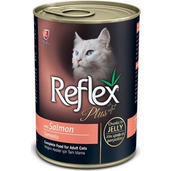 Reflex Plus Somon Balıklı Konserve Yetişkin Kedi Maması 400 Gr.