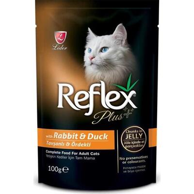 Reflex Plus Tavşan Ve Ördekli Pounch Kedi Konservesi 100 Gr. - 1
