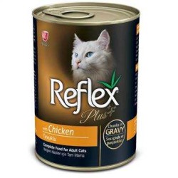 Reflex Plus Tavuklu Parça Etli Soslu Kedi Konservesi 400 Gr.