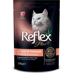 Reflex Plus Tuna Ve Somonlu Pounch Kedi Konservesi 100 Gr.