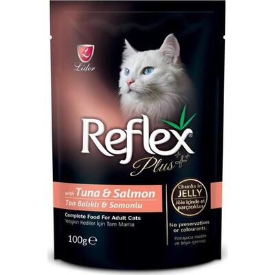 Reflex Plus Tuna Ve Somonlu Pounch Kedi Konservesi 100 Gr. - 1