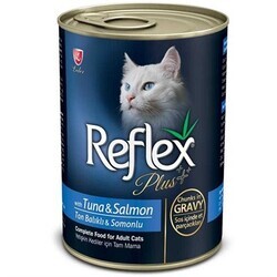 Reflex Plus Tuna Ve Somonlu Soslu Kedi Konservesi 400 Gr. (1)
