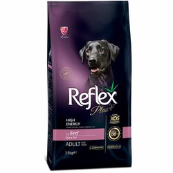 Reflex Plus Yüksek Enerjili Biftekli Köpek Maması 15 Kg.