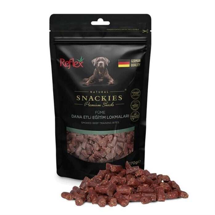 Reflex Snackies Füme Dana Etli Lokmalık Yetişkin Köpek Ödülü 170gr
