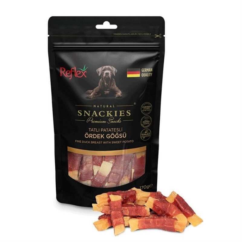 Reflex Snackies Tatlı Patatesli Ördek Göğüslü Köpek Ödülü 170gr