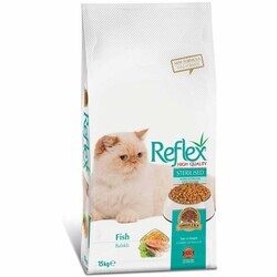 Reflex Sterilised Kısırlaştırılmış Balıklı Yetişkin Kedi Maması 15 Kg. (1)