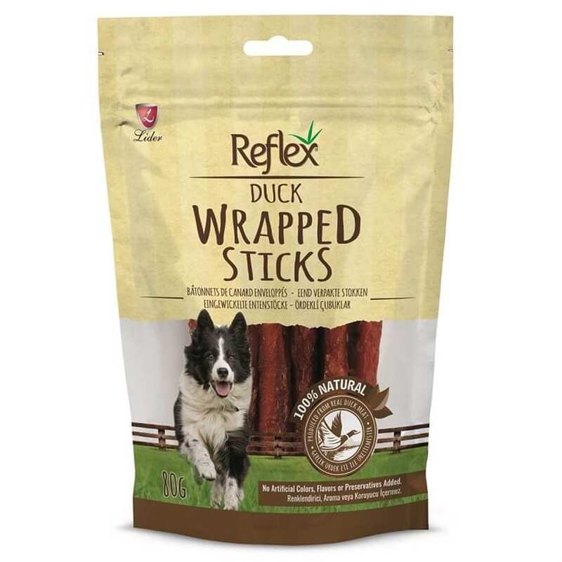 Reflex Wrapped Sticks Ördekli Köpek Ödül Çubukları 80 Gr.