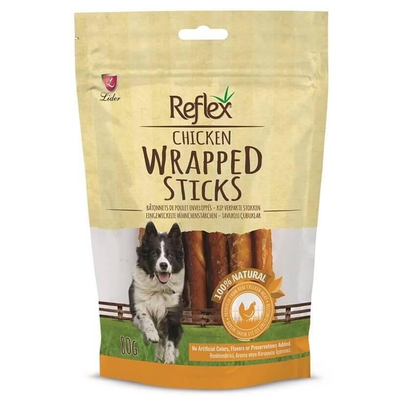 Reflex Wrapped Sticks Tavuklu Köpek Ödül Çubukları 80 Gr. - 1