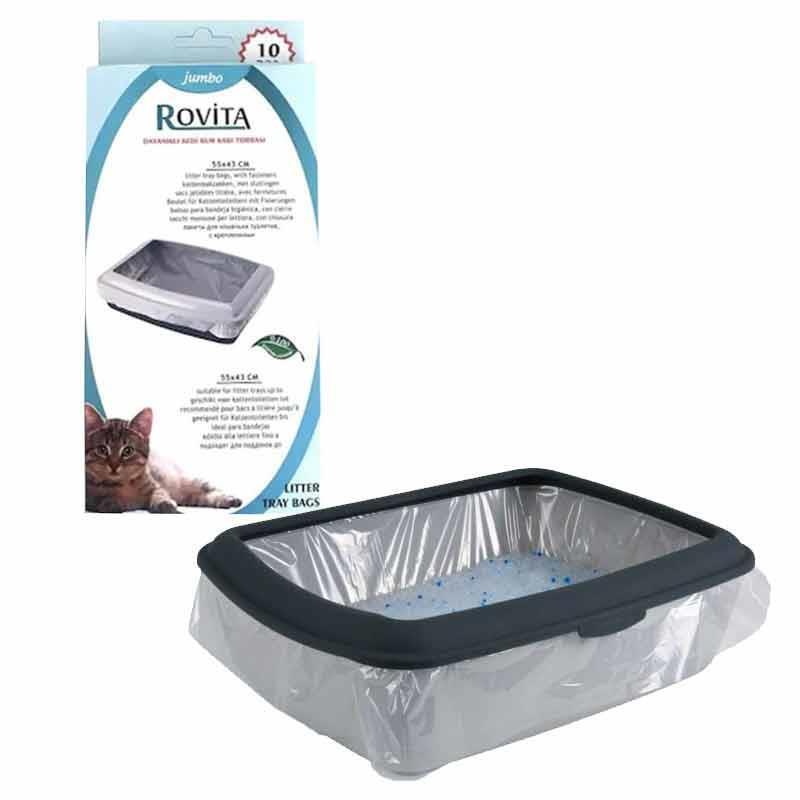 Rovita Dayanıklı Kedi Kum Kabı Torbası 55x43 cm (10 Adet) - 1