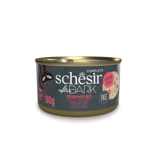 Schesir AFTER DARK CAN PATE TAVUK&SIĞIR ETLİ 80G - 1