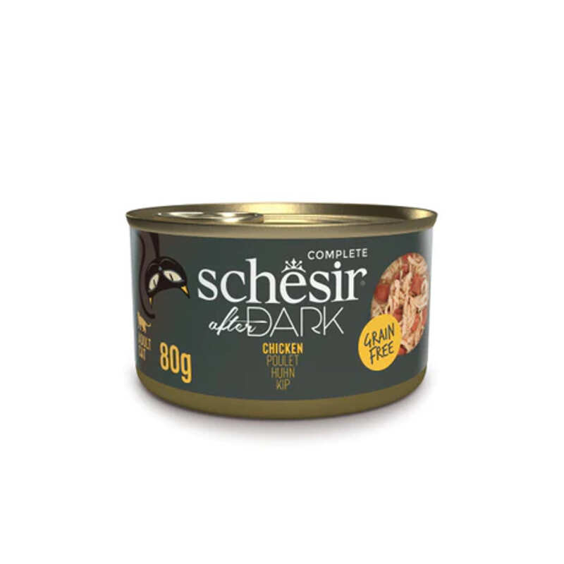 Schesir AFTER DARK CAT CAN TAM GIDA TAVUK 80G