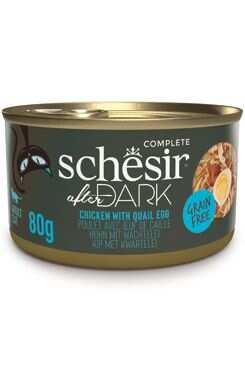Schesir AFTER DARK CAT CAN TAM GIDA TAVUK&BILDIRCIN YUMURTASI 80G