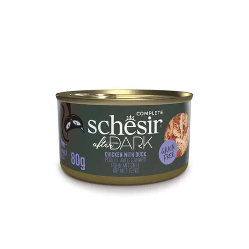 Schesir AFTER DARK CAT CAN TAM GIDA TAVUK&ÖRDEK 80G
