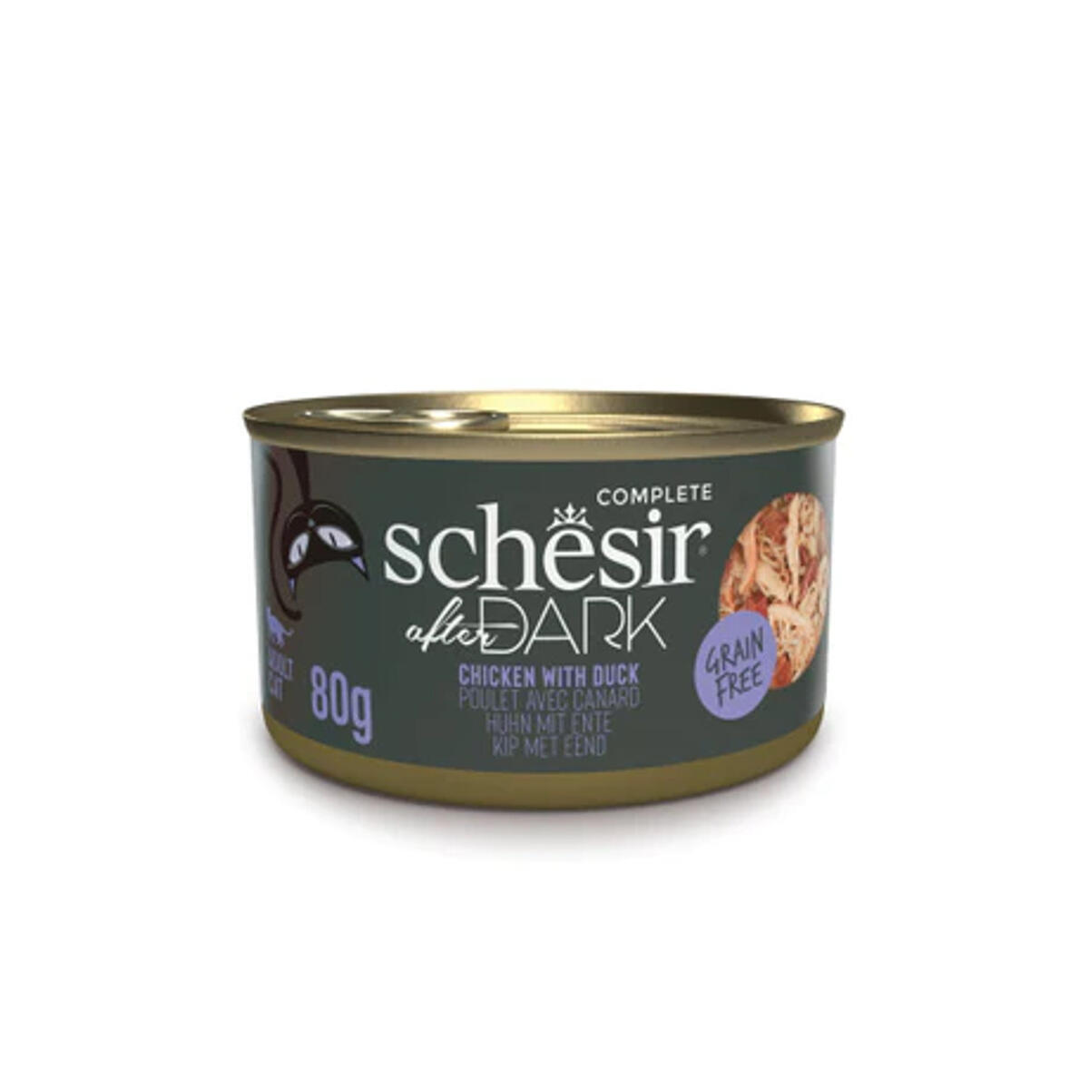 Schesir AFTER DARK CAT CAN TAM GIDA TAVUK&ÖRDEK 80G - 1
