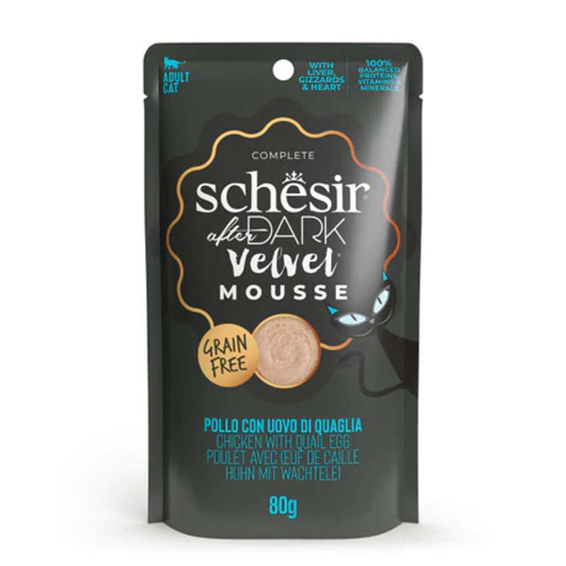 Schesir AFTER DARK CAT POUCH MOUSSE TAVUK&SIĞIR ETLİ 80GR