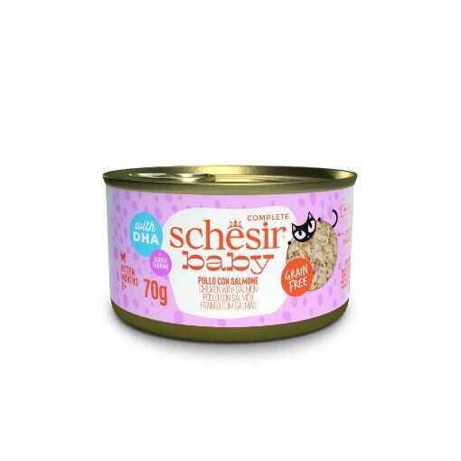 SCHESIR BABY CAT CAN TAM GIDA TAVUK&SOMON 70G
