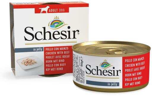 Schesir Jelly Sığır Etli ve Tavuklu Köpek Konservesi 150 gr