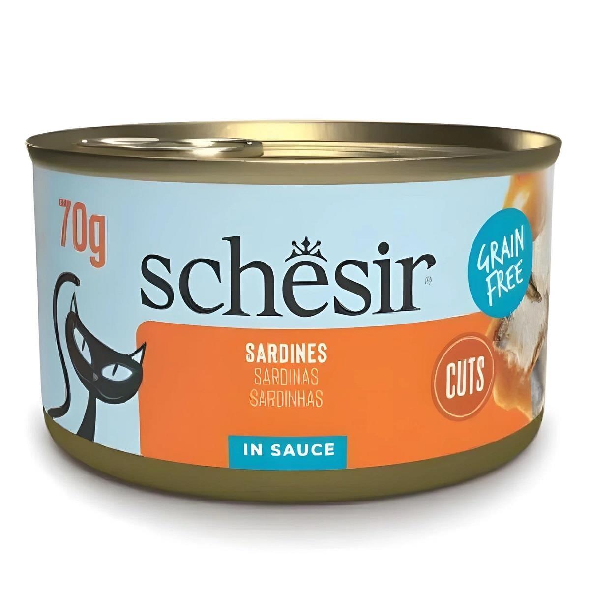 Schesir Sardalyalı Sos İçinde Kedi Konservesi 70 Gr - 1