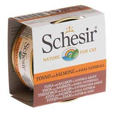 Schesir Soslu Tuna Ve Somonlu Kedi Konservesi 70 Gr. - 1