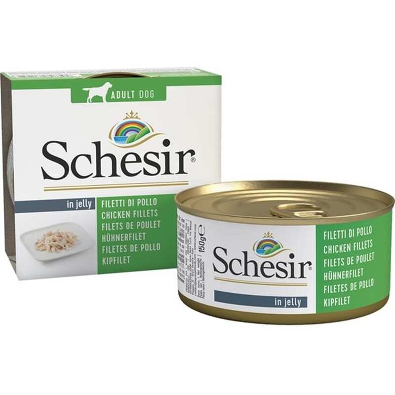 Schesir Jelly Tavuk Filetolu Köpek Konservesi 150 Gr
