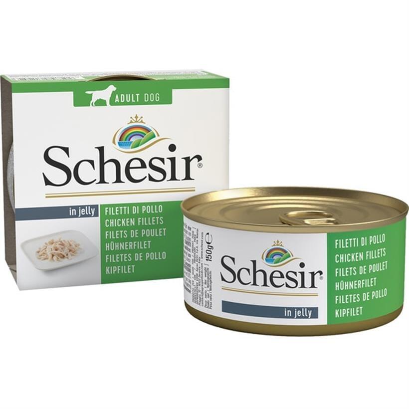 Schesir Jelly  Tavuk Filetolu Köpek Konservesi 150 Gr - 1